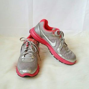 Pink and Grey women's Nike Athletic Shoes